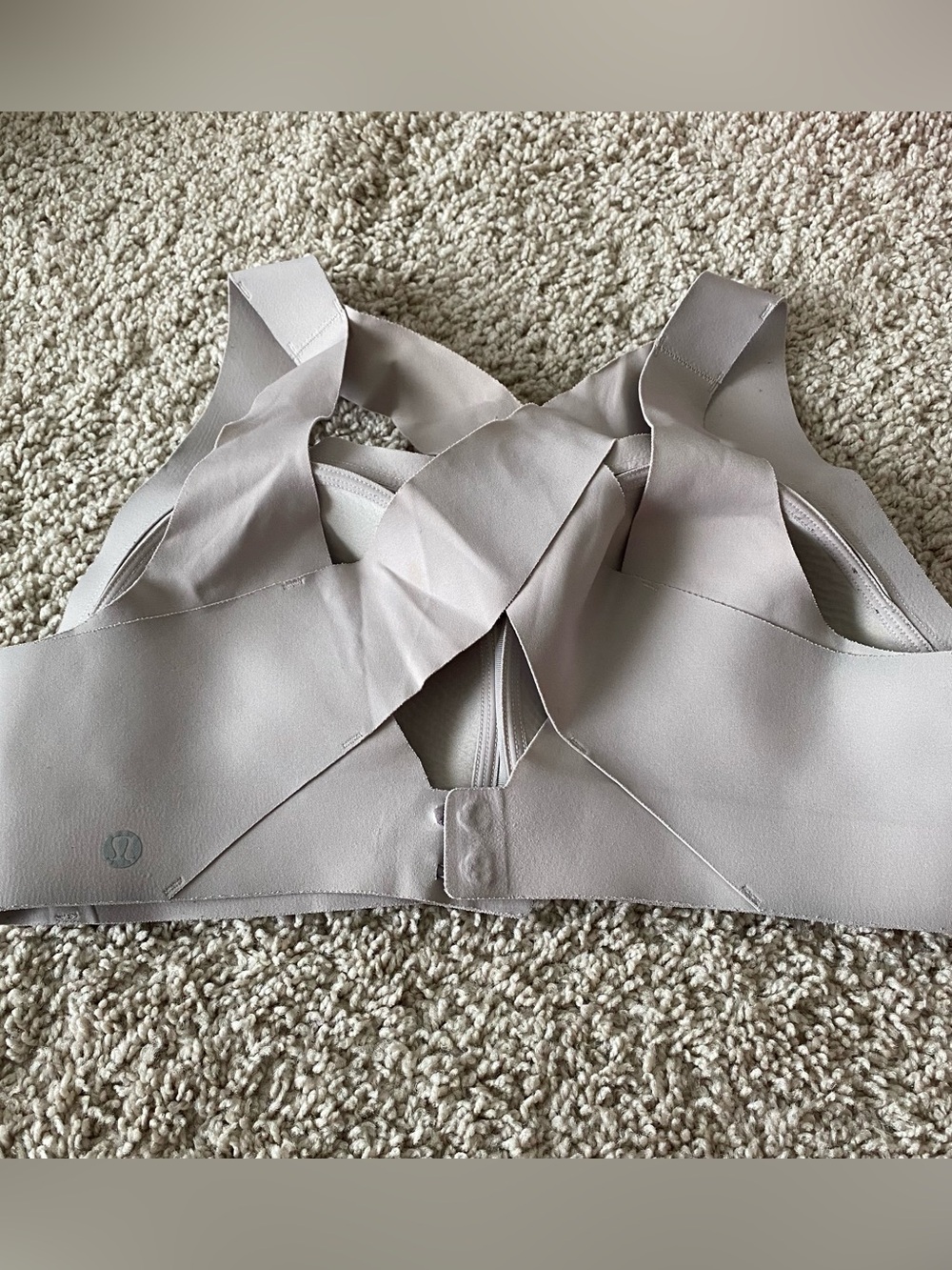 Lululemon Enlite Bra 36C High Impact Neutral Tone Athletic Bra